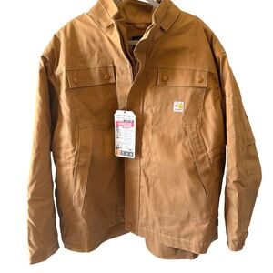 Carhartt Flame Retardant Full Swing Quick Duck Insulated Coat Tan OJ2182 Men 3XL